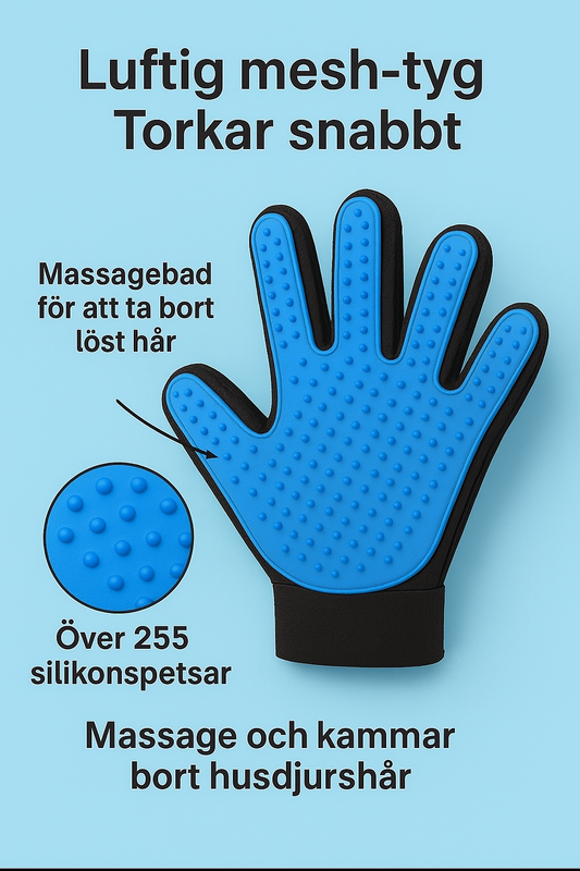 Pälsvårdshandskar